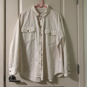 American Eagle White Button Down (size L)